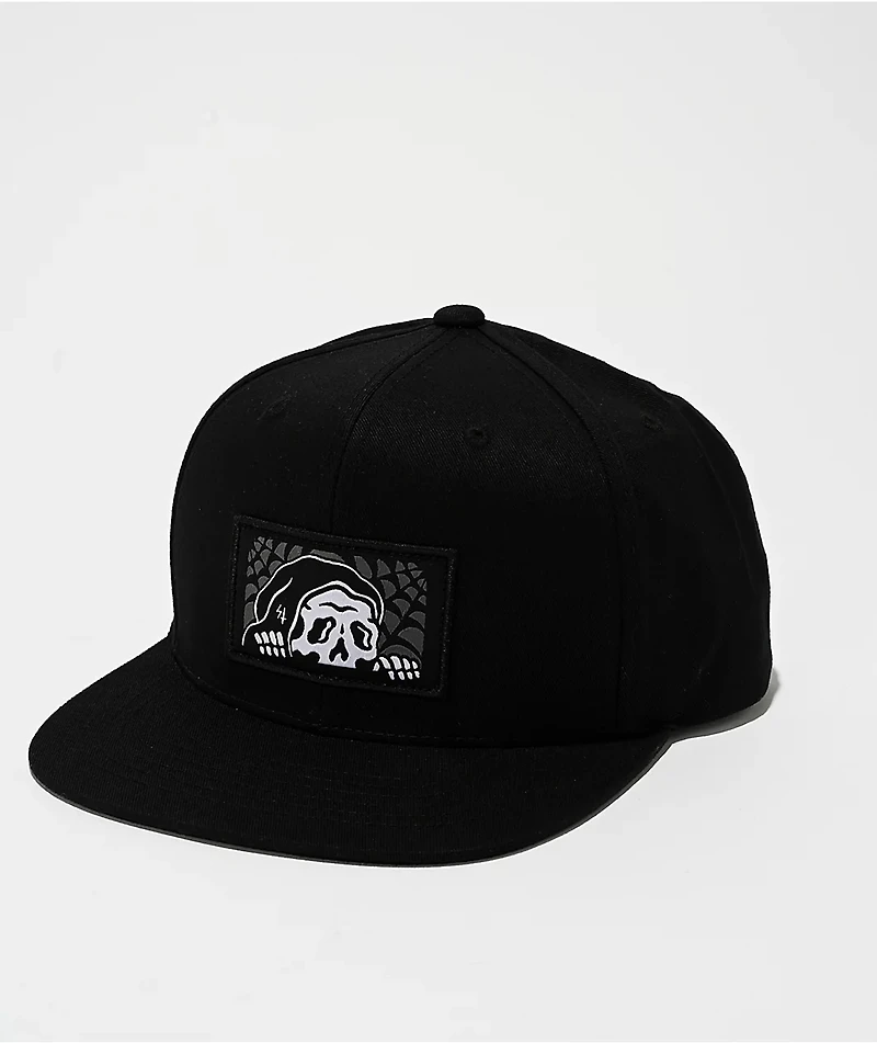 Lurking Class by Sketchy Tank Web Lurker Black Snapback Hat