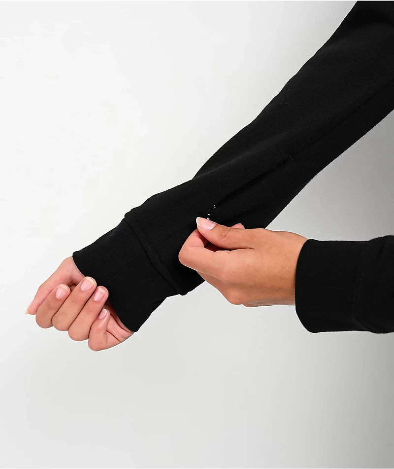 Lurking Class by Sketchy Tank Web Skull Black Zip Hoodie