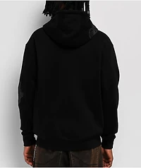 Lurking Class by Sketchy Tank Web Skull Black Zip Hoodie