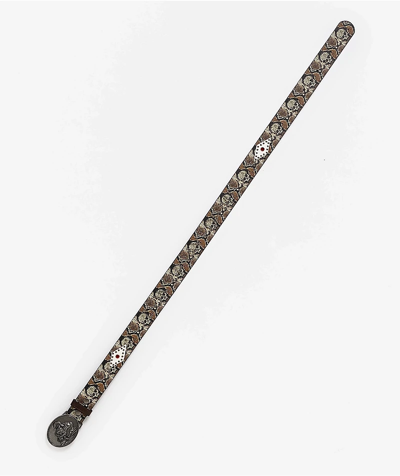Lurking Class by Sketchy Tank Western Studded Snakeskin Belt