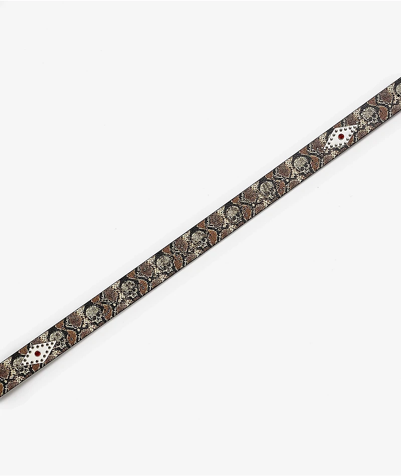 Lurking Class by Sketchy Tank Western Studded Snakeskin Belt