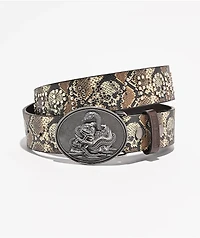 Lurking Class by Sketchy Tank Western Studded Snakeskin Belt