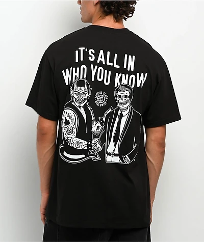 Lurking Class by Sketchy Tank Who You Know Black T-Shirt