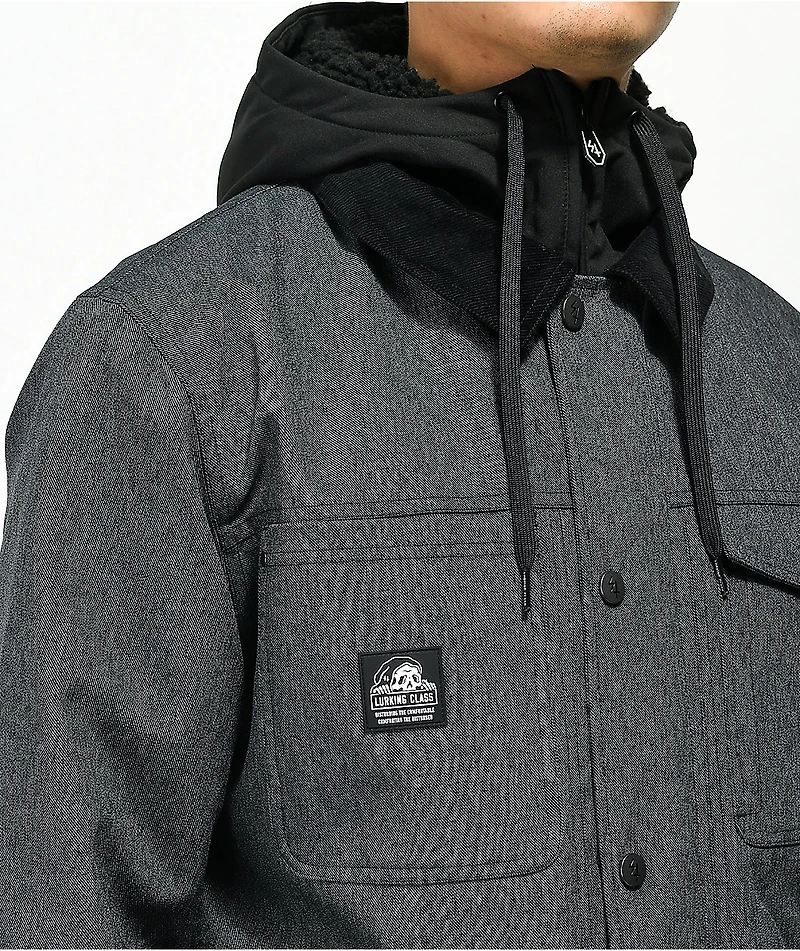 Lurking Class by Sketchy Tank Workwear Grey 10K Snowboard Jacket