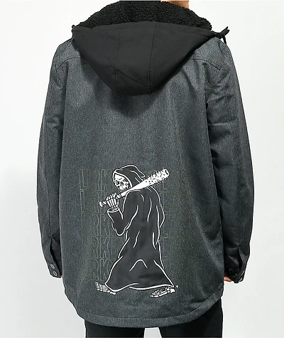 Lurking Class by Sketchy Tank Workwear Grey 10K Snowboard Jacket