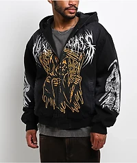 Lurking Class by Sketchy Tank You're Next Black Wash Canvas Work Jacket