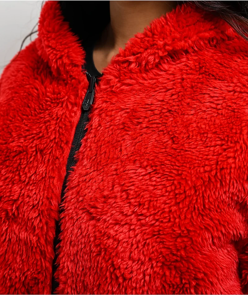 Lurking Class by Sketchy Tank x Kyle Grand Sin Black & Red Faux Fur Reversible Work Jacket