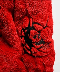 Lurking Class by Sketchy Tank x Kyle Grand Sin Black & Red Faux Fur Reversible Work Jacket