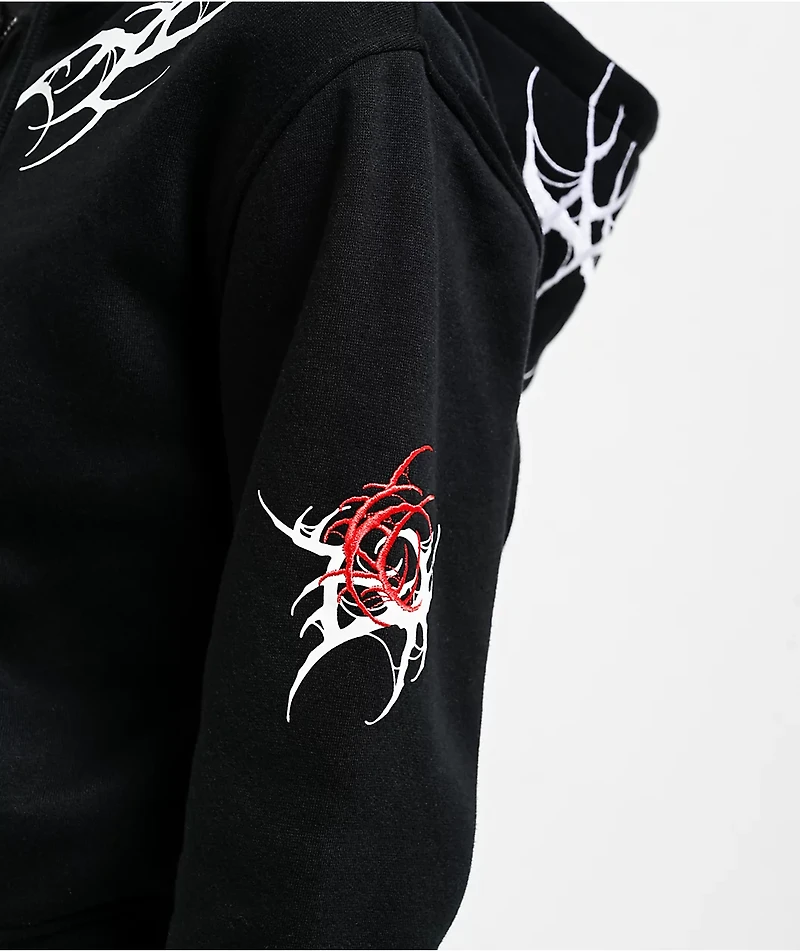 Lurking Class by Sketchy Tank x Kyle Grand Sin Black Crop Zip Hoodie