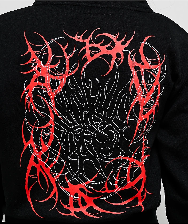 Lurking Class by Sketchy Tank x Kyle Grand Sin Black Crop Zip Hoodie