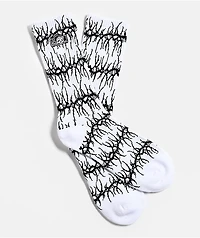 Lurking Class by Sketchy Tank x Kyle Grand Sin Stripe White Crew Socks