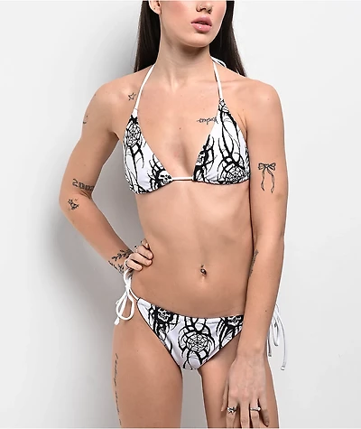 Lurking Class by Sketchy Tank x Kyle Grand Sin White High Leg Bikini Bottom