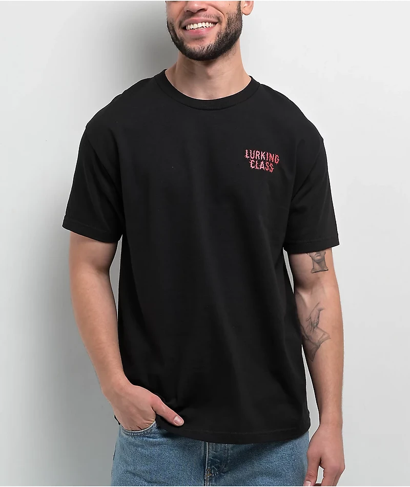 Lurking Class by Sketchy Tank x Matt Stikker Infestation Black T-Shirt
