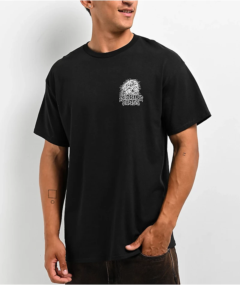 Lurking Class by Sketchy Tank x Matt Stikker Sick The Head Black T-Shirt