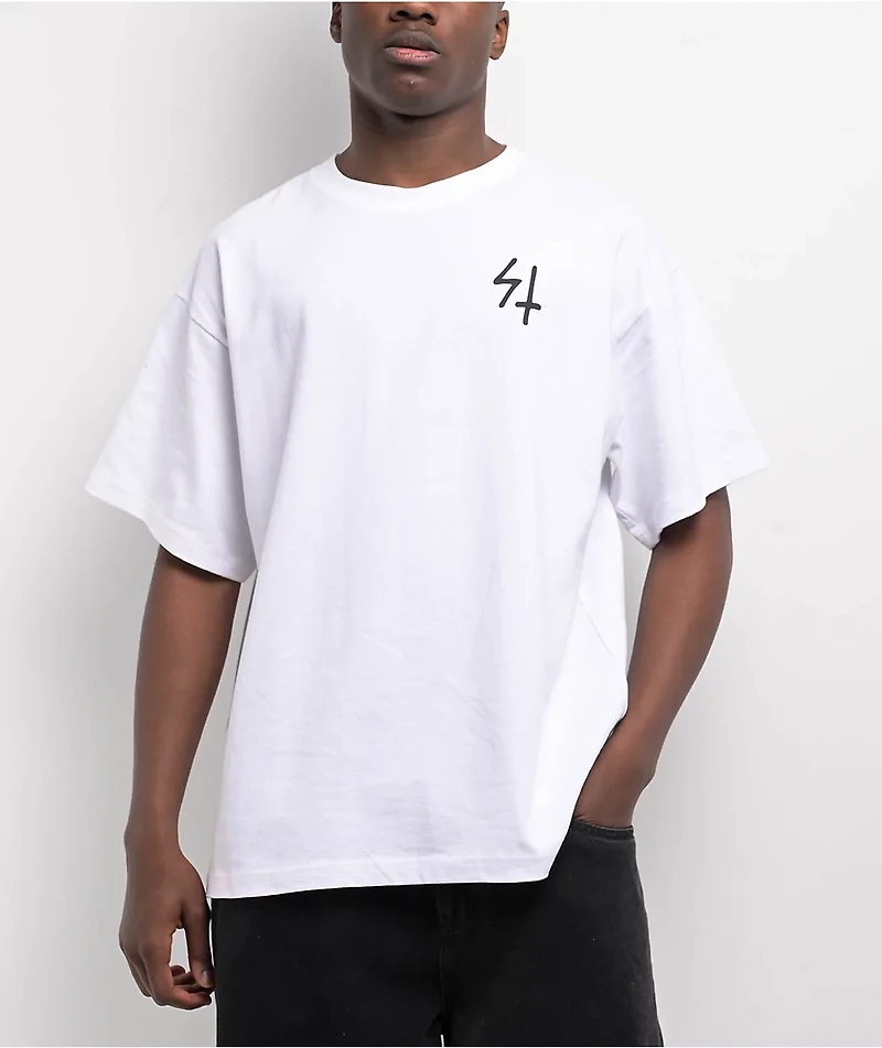 Lurking Class by Sketchy Tank x Matt Stikker Trust No Suits White T-Shirt