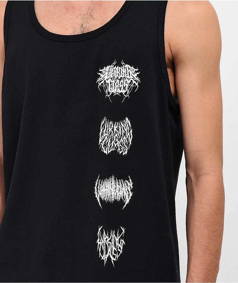Lurking Class by Sketchy Tank x Saw Blade Demons Black Tank Top