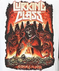 Lurking Class by Sketchy Tank x Stikker Burn White & Black Baseball T-Shirt