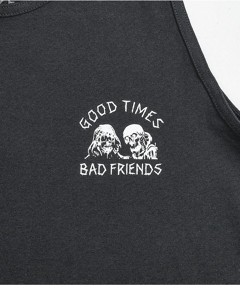 Lurking Class by Sketchy Tank x Stikker Good Times Bad Friends Black Top