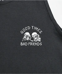 Lurking Class by Sketchy Tank x Stikker Good Times Bad Friends Black Top