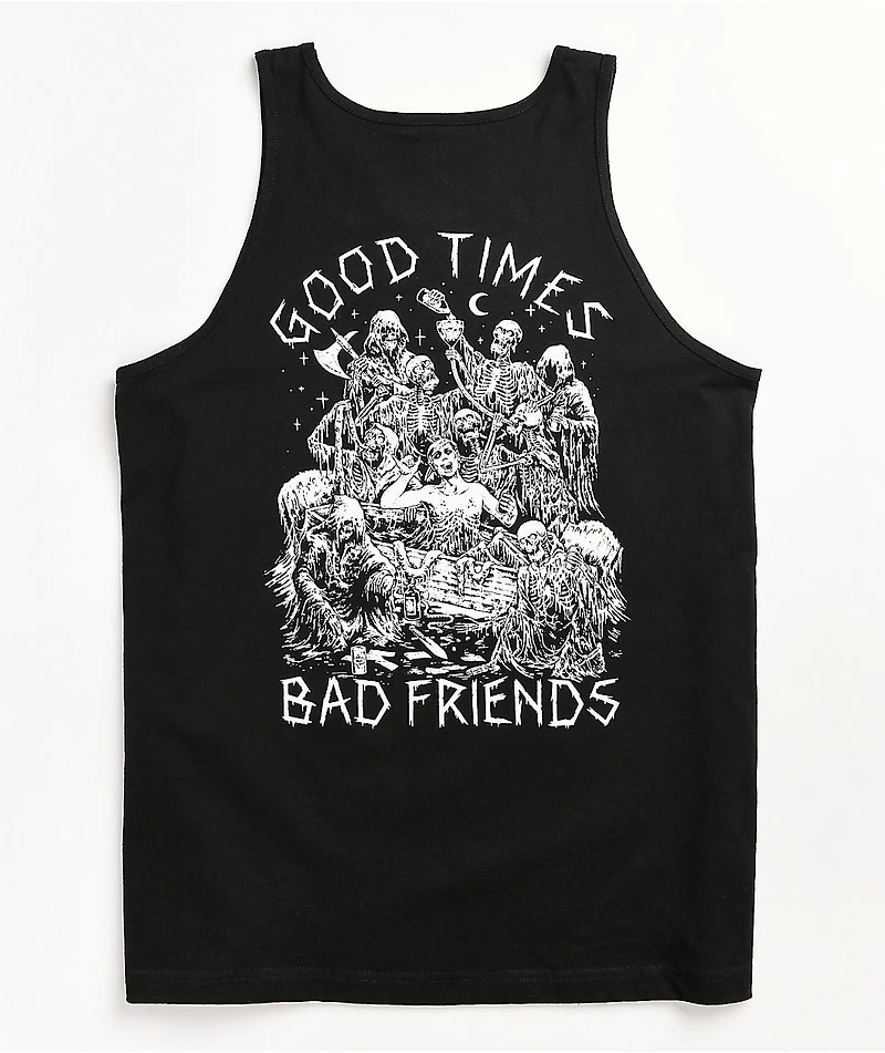 Lurking Class by Sketchy Tank x Stikker Good Times Bad Friends Black Top