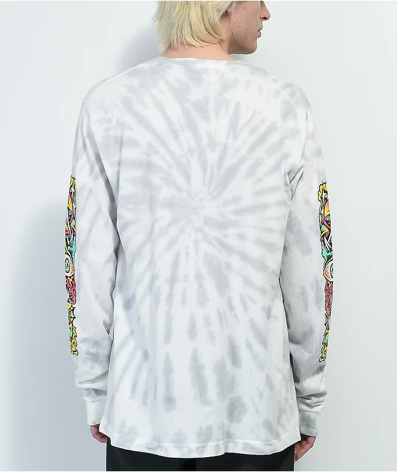Lurking Class by Sketchy Tank x Tallboy Lost & Found Grey Tie Dye Long Sleeve T-Shirt