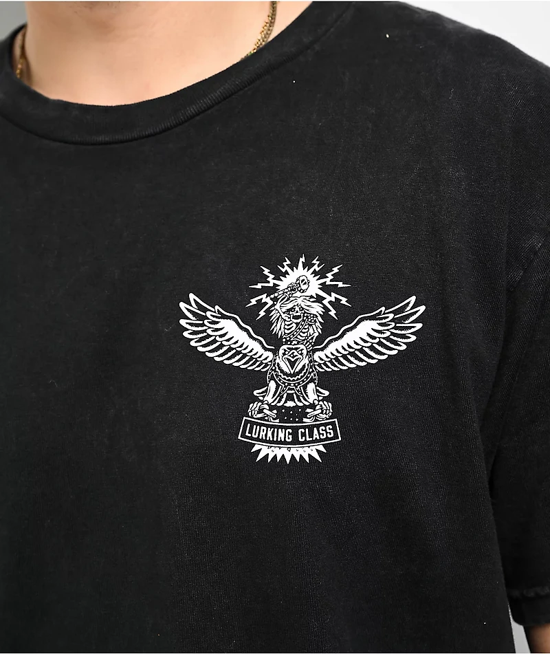 Lurking Class by Sketchy Tank x Tallboy Unchained Washed Black T-Shirt