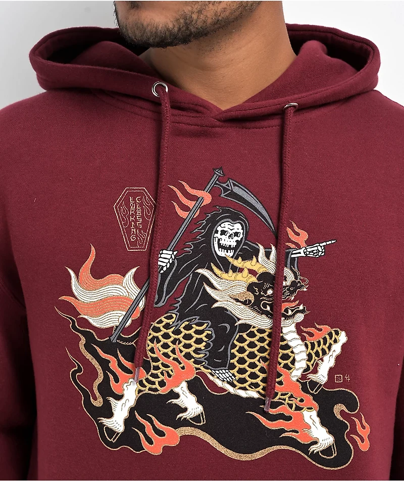 Lurking Class x Mr. Tucks Beast Burgundy Hoodie