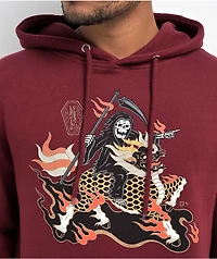 Lurking Class x Mr. Tucks Beast Burgundy Hoodie