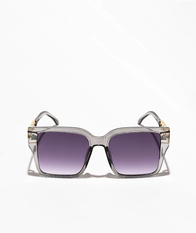 Luxury Smoke Square Sunglasses