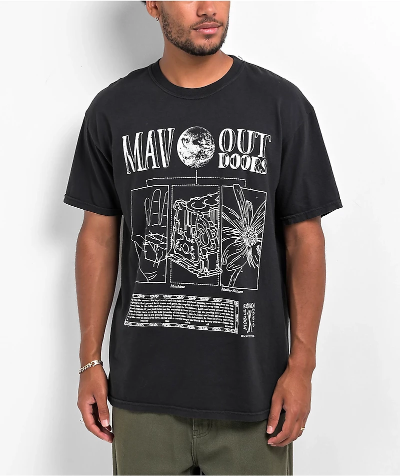 MAV Earthship Black Wash T-Shirt