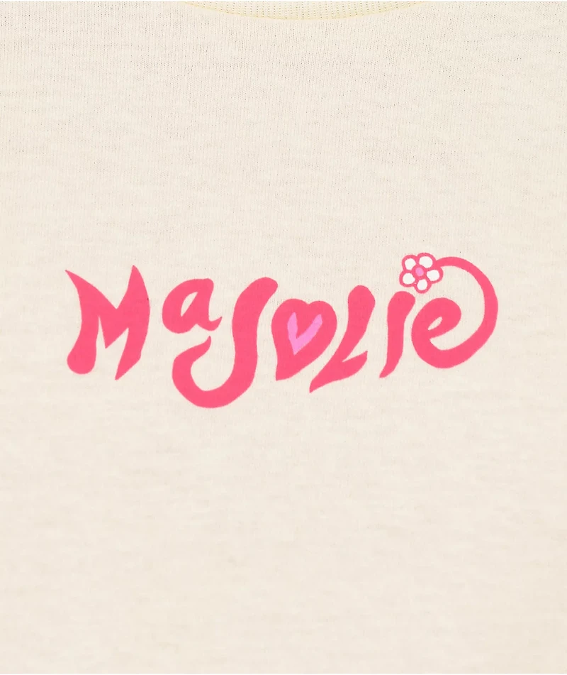 Ma Jolie Fleur Cream T-Shirt