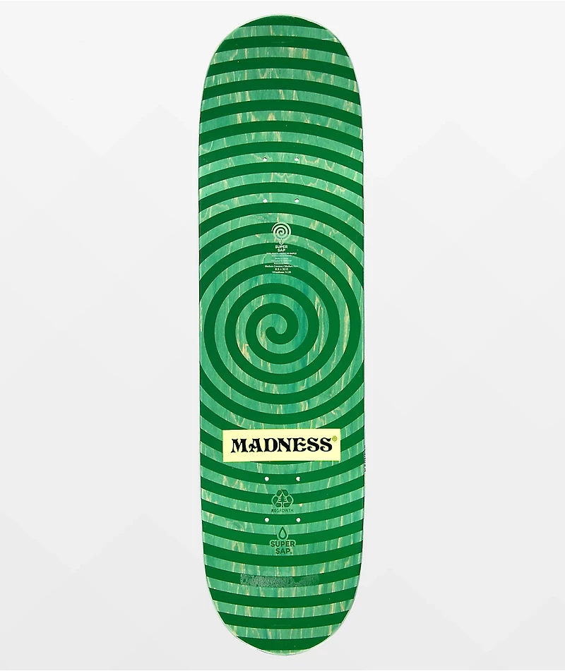 Madness Side Eye Swirls Super Sap 8.5" Skateboard Deck