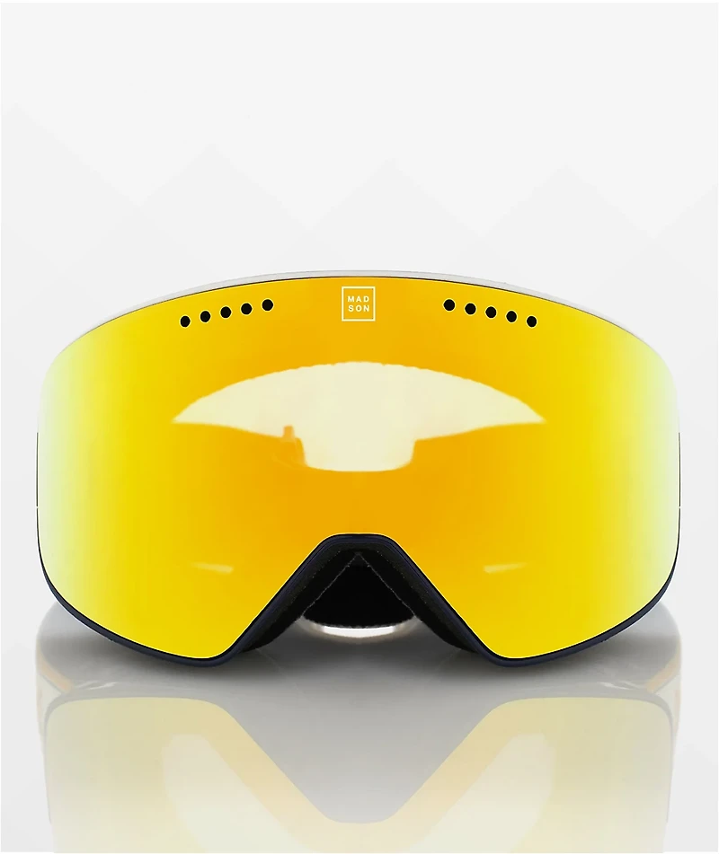 Madson Cylindro Cerveza White Snowboard Goggles