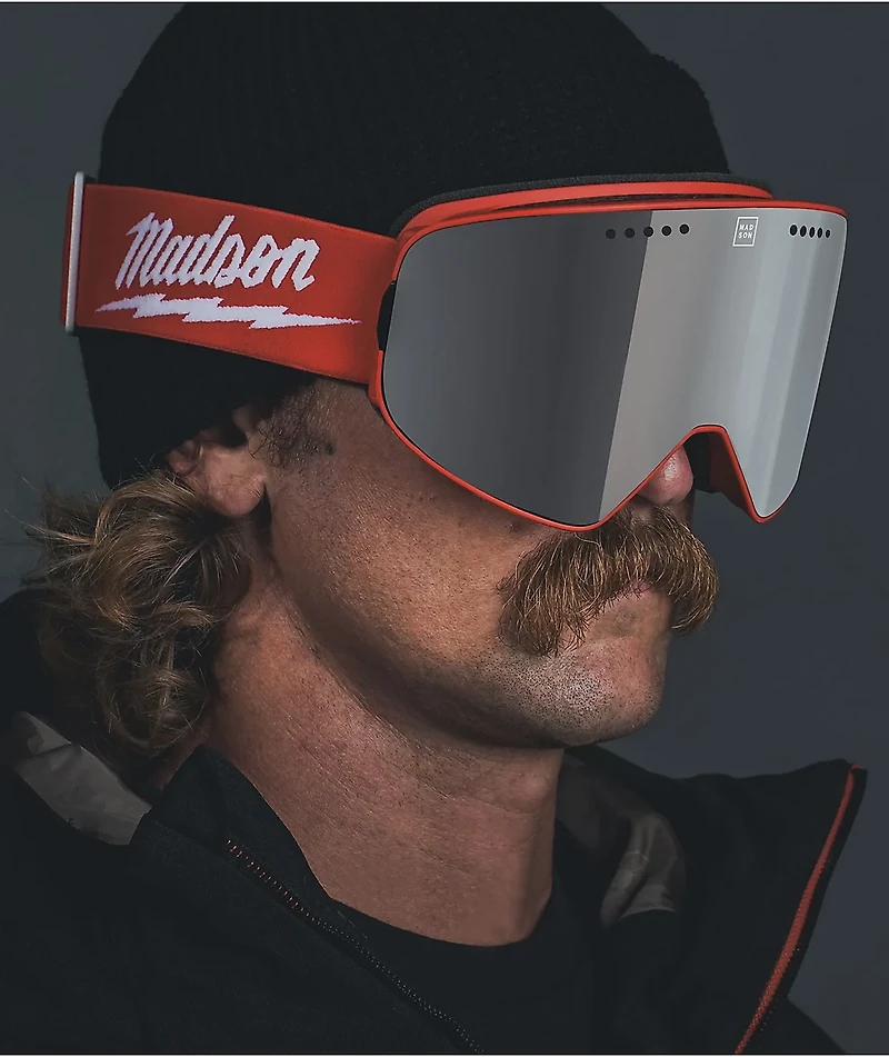 Madson Cylindro Wisconsin Red Snowboard Goggles