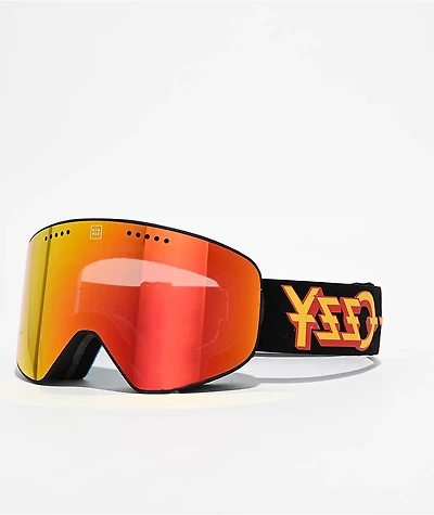 Madson x Ozzy Osbourne Cylindro Red Chrome Snowboard Goggles