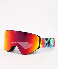 Madson x Santa Cruz Cylindro Screaming Hand Tie Dye Snowboard Goggles