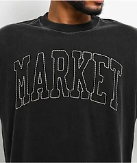 Market Studios Big Stitch Black T-Shirt