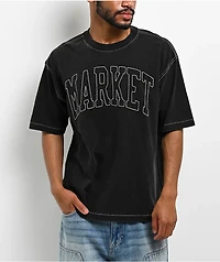 Market Studios Big Stitch Black T-Shirt