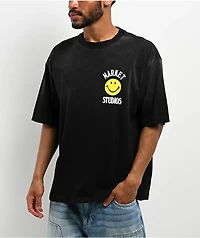 Market Studios Smiley Lockup Black T-Shirt