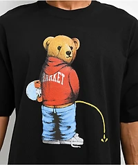 Market Studios Trouble Making Bear Black T-Shirt