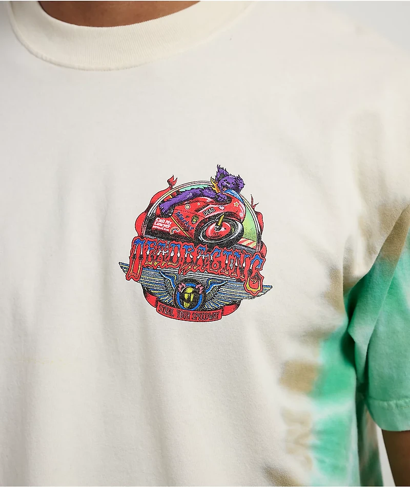 Market Studios x Grateful Dead Beige & Green Tie Dye T-Shirt