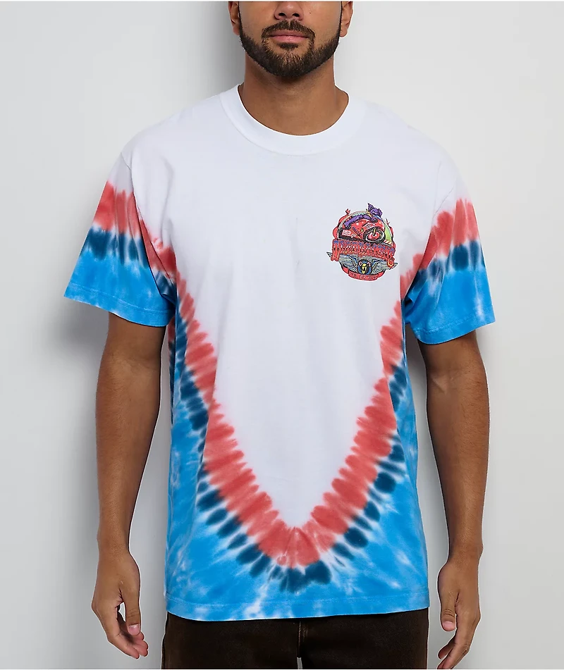 Market Studios x Grateful Dead Blue & Red Tie Dye T-Shirt
