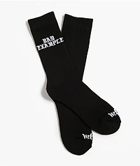 Married To The Mob Bad Example Black Crew Socks