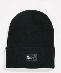 Married To The Mob Bitch Box Black Beanie
