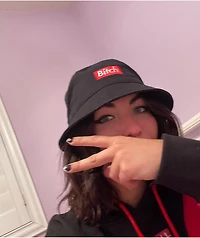 Married To The Mob Bitch In A Box Black Bucket Hat