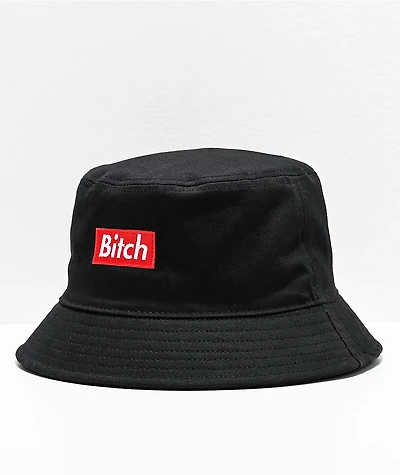 Married To The Mob Bitch In A Box Black Bucket Hat