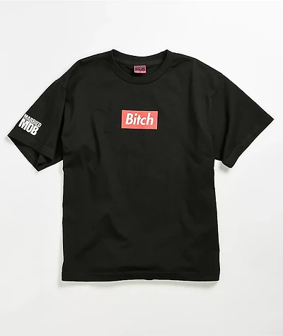 Married To The Mob Bitch A Box Black T-Shirt