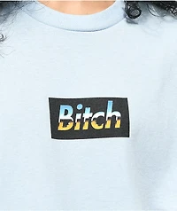 Married To The Mob Bitch A Box Gradient Blue T-Shirt