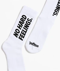 Married To The Mob No Hard Feelings White Crew Socks