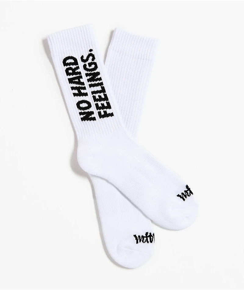 Married To The Mob No Hard Feelings White Crew Socks